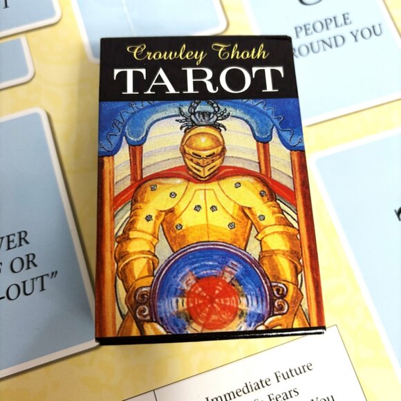 Crowley Thoth Tarot sealed deck w/ The Woven spread Sheet - Picture 7 of 8
